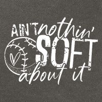 Aint Nothin Soft About It Softball Cotton Canvas Backpack