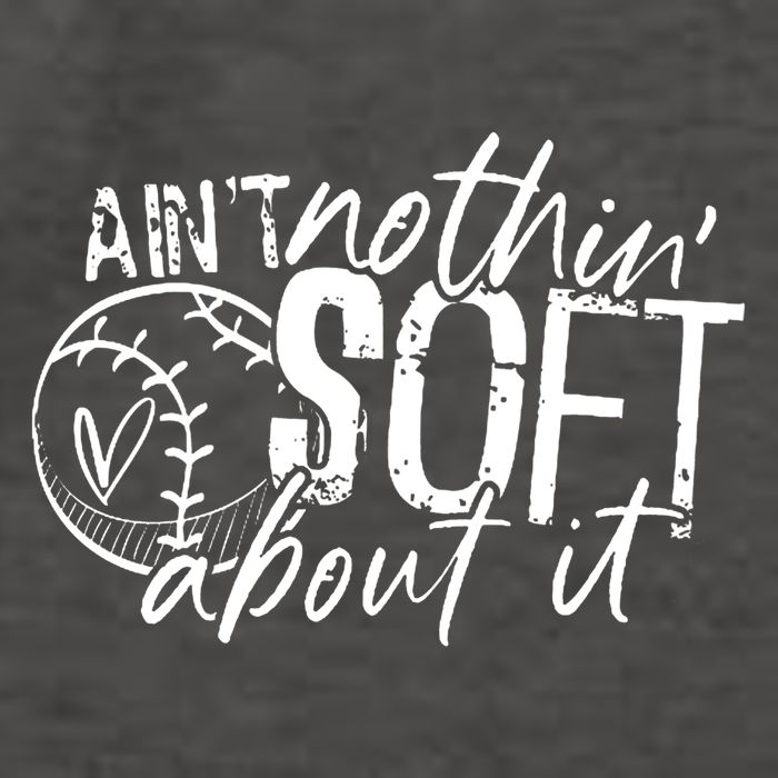 Aint Nothin Soft About It Softball Vector Backpack