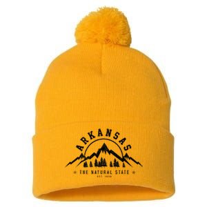 Arkansas Natural State America Usa Souvenir Pom Pom 12in Knit Beanie