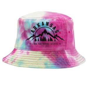 Arkansas Natural State America Usa Souvenir Tie-Dyed Bucket Hat