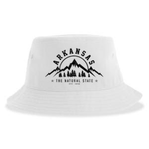 Arkansas Natural State America Usa Souvenir Sustainable Bucket Hat