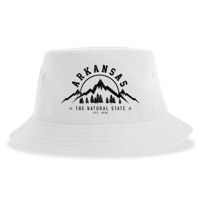 Arkansas Natural State America Usa Souvenir Sustainable Bucket Hat