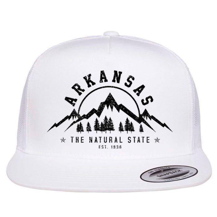 Arkansas Natural State America Usa Souvenir Flat Bill Trucker Hat