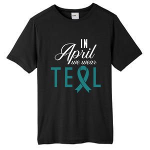 April National Sexual Assault Awareness Funny Gift Tall Fusion ChromaSoft Performance T-Shirt