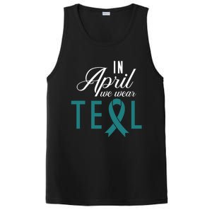 April National Sexual Assault Awareness Funny Gift PosiCharge Competitor Tank