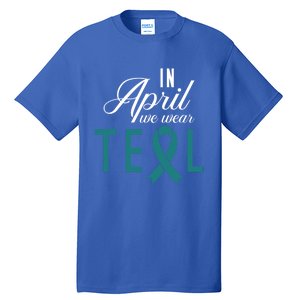 April National Sexual Assault Awareness Funny Gift Tall T-Shirt