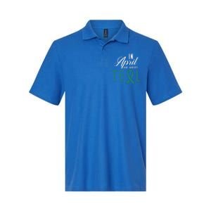 April National Sexual Assault Awareness Funny Gift Softstyle Adult Sport Polo