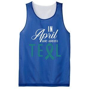 April National Sexual Assault Awareness Funny Gift Mesh Reversible Basketball Jersey Tank