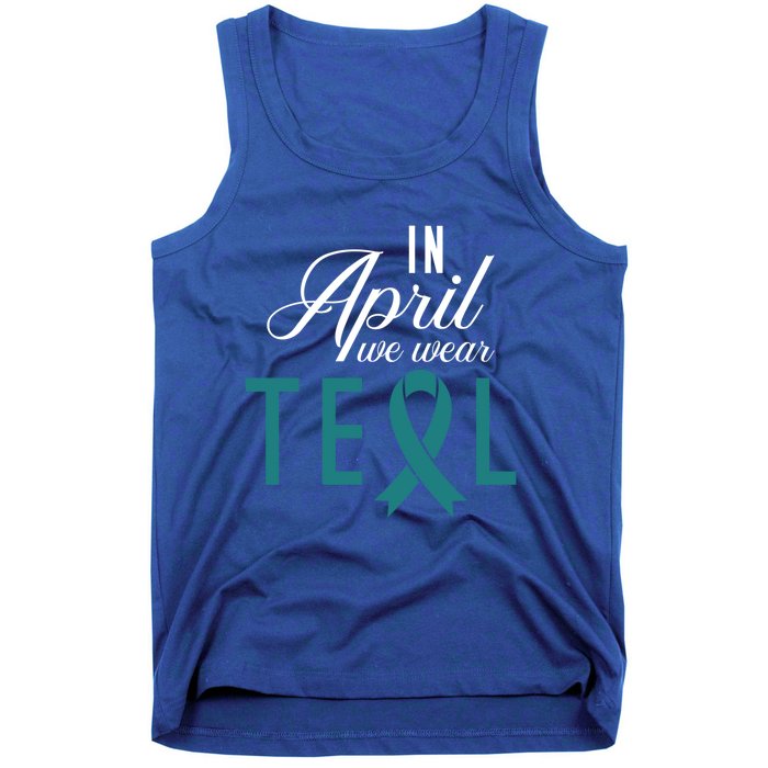 April National Sexual Assault Awareness Funny Gift Tank Top