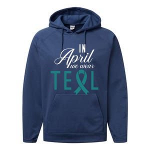 April National Sexual Assault Awareness Funny Gift Performance Fleece Hoodie