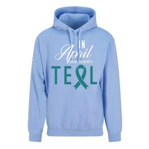 April National Sexual Assault Awareness Funny Gift Unisex Surf Hoodie