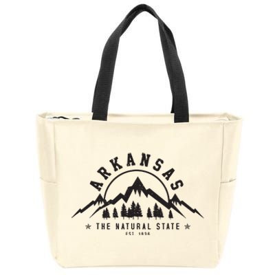 Arkansas Natural State Est 1836 Mountains Nature Gift Zip Tote Bag