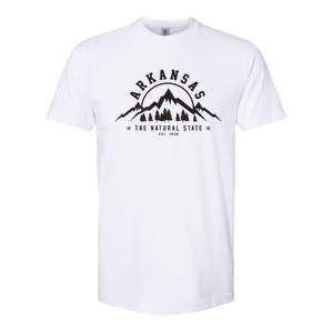 Arkansas Natural State Est 1836 Mountains Nature Gift Softstyle CVC T-Shirt