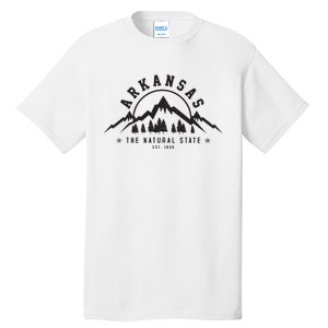 Arkansas Natural State Est 1836 Mountains Nature Gift Tall T-Shirt