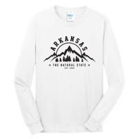 Arkansas Natural State Est 1836 Mountains Nature Gift Tall Long Sleeve T-Shirt