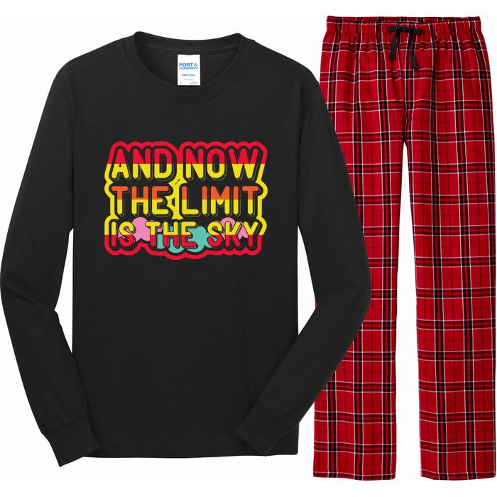 And Now The Limit Is The Sky Long Sleeve Pajama Set