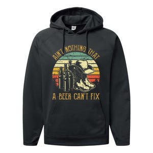 Aint Nothing That A Beer Cant Fix Country Music Performance Fleece Hoodie