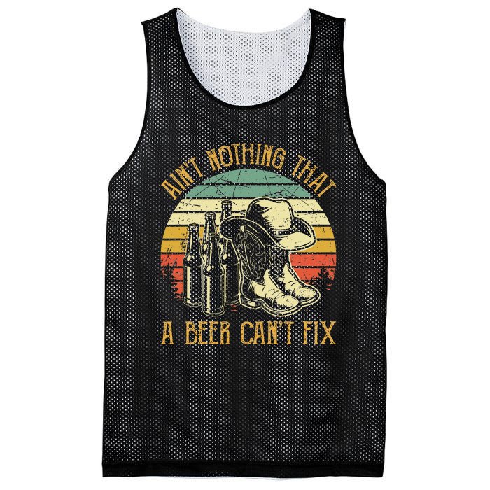 Aint Nothing That A Beer Cant Fix Country Music Mesh Reversible Basketball Jersey Tank