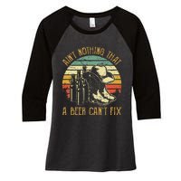 Aint Nothing That A Beer Cant Fix Country Music Women's Tri-Blend 3/4-Sleeve Raglan Shirt