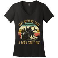 Aint Nothing That A Beer Cant Fix Country Music Women's V-Neck T-Shirt