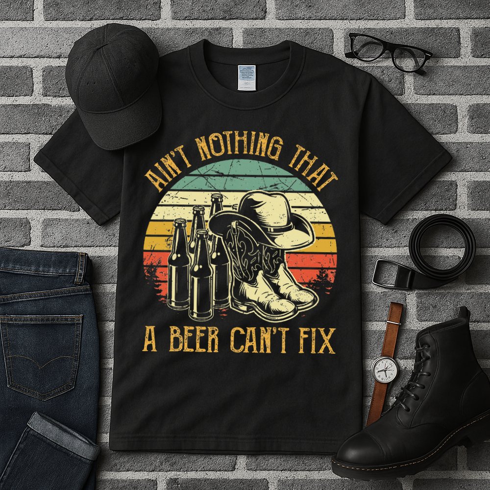 Aint Nothing That A Beer Cant Fix Country Music Tall T-Shirt