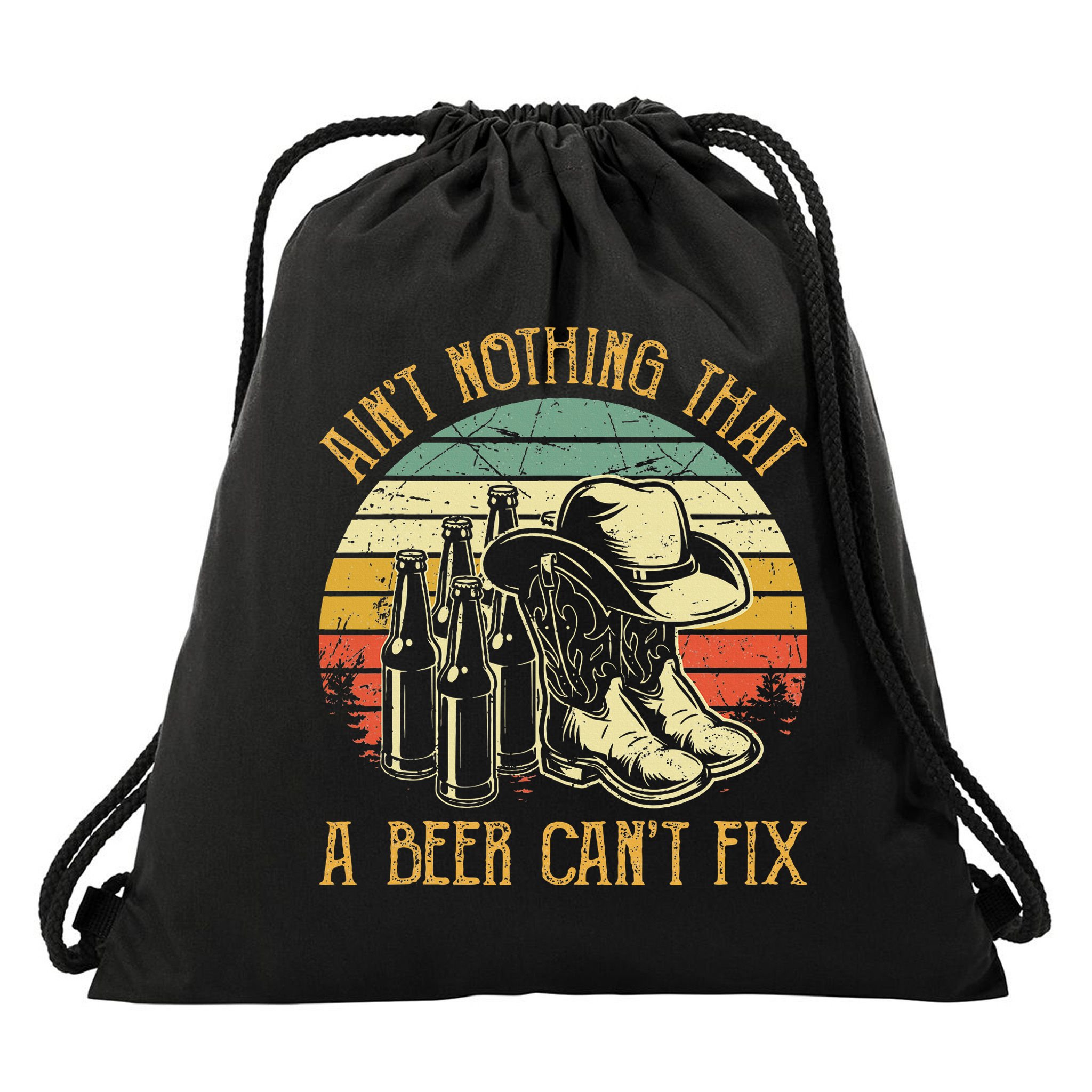 Aint Nothing That A Beer Cant Fix Country Music Drawstring Bag