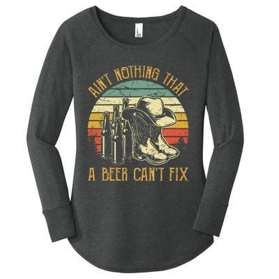 Aint Nothing That A Beer Cant Fix Country Music Women's Perfect Tri Tunic Long Sleeve Shirt