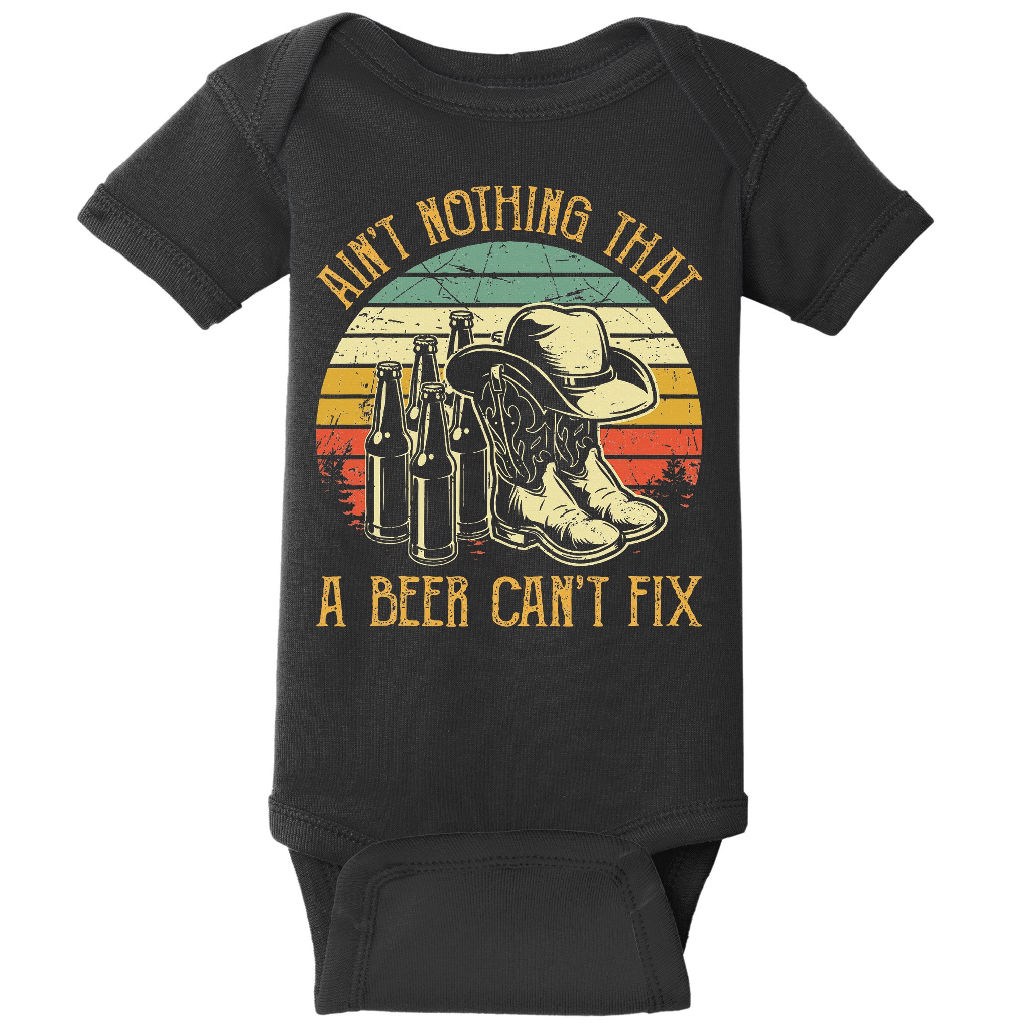 Aint Nothing That A Beer Cant Fix Country Music Baby Bodysuit