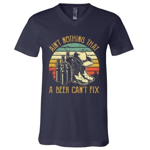 Aint Nothing That A Beer Cant Fix Country Music V-Neck T-Shirt