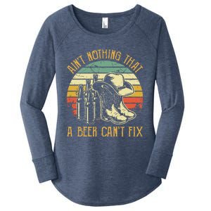 Aint Nothing That A Beer Cant Fix Country Music Women's Perfect Tri Tunic Long Sleeve Shirt