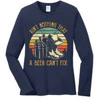 Aint Nothing That A Beer Cant Fix Country Music Ladies Long Sleeve Shirt