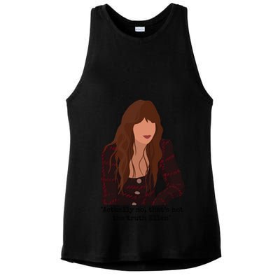 Actually No That’S Not The Truth Ellen Ladies PosiCharge Tri-Blend Wicking Tank