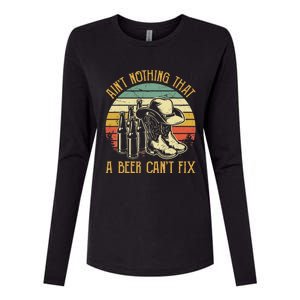 AinT Nothing That A Beer CanT Fix Country Music Womens Cotton Relaxed Long Sleeve T-Shirt