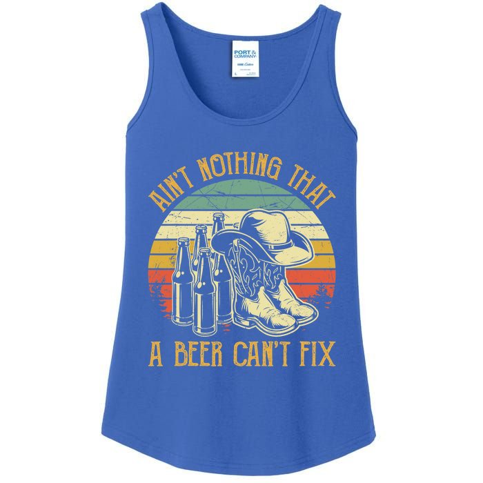 AinT Nothing That A Beer CanT Fix Country Music Ladies Essential Tank