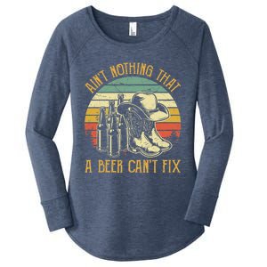 AinT Nothing That A Beer CanT Fix Country Music Women's Perfect Tri Tunic Long Sleeve Shirt