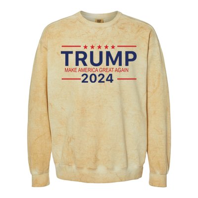 America Needs Trump Again 2024 Donald Trump Colorblast Crewneck Sweatshirt