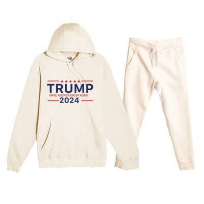 America Needs Trump Again 2024 Donald Trump Premium Hooded Sweatsuit Set