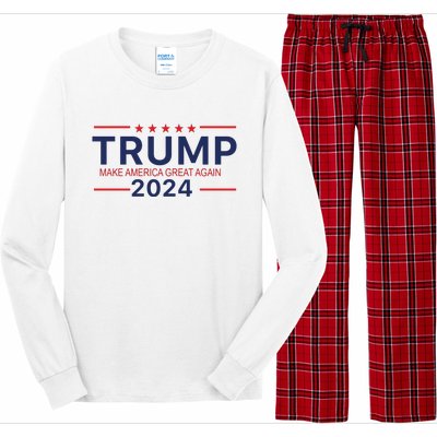 America Needs Trump Again 2024 Donald Trump Long Sleeve Pajama Set