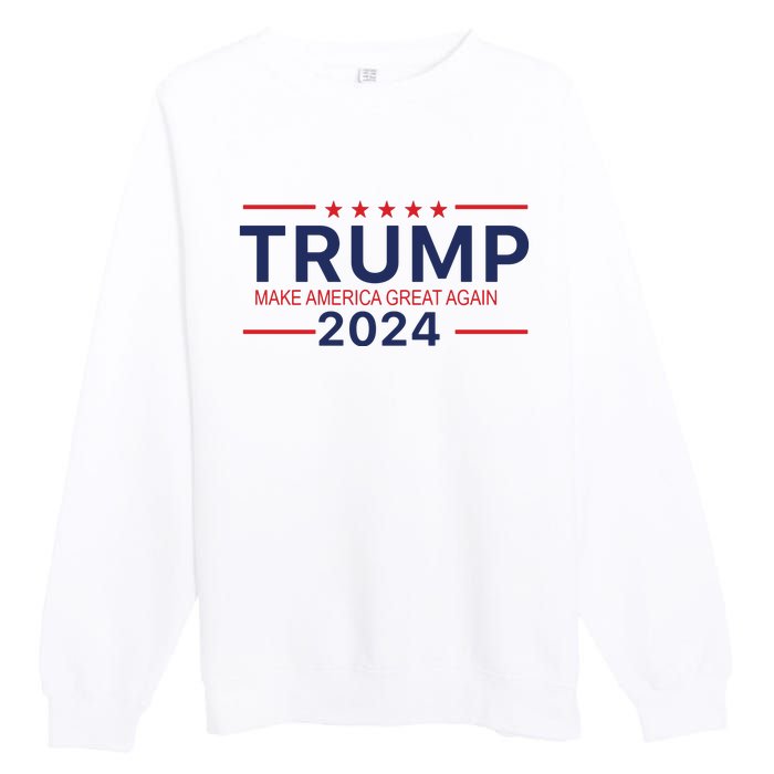 America Needs Trump Again 2024 Donald Trump Premium Crewneck Sweatshirt