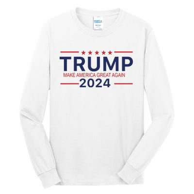 America Needs Trump Again 2024 Donald Trump Tall Long Sleeve T-Shirt