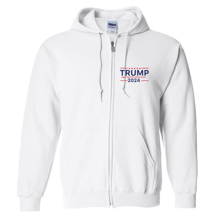 America Needs Trump Again 2024 Donald Trump Full Zip Hoodie