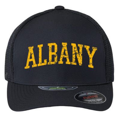 Albany Ny Throwback Flexfit Unipanel Trucker Cap