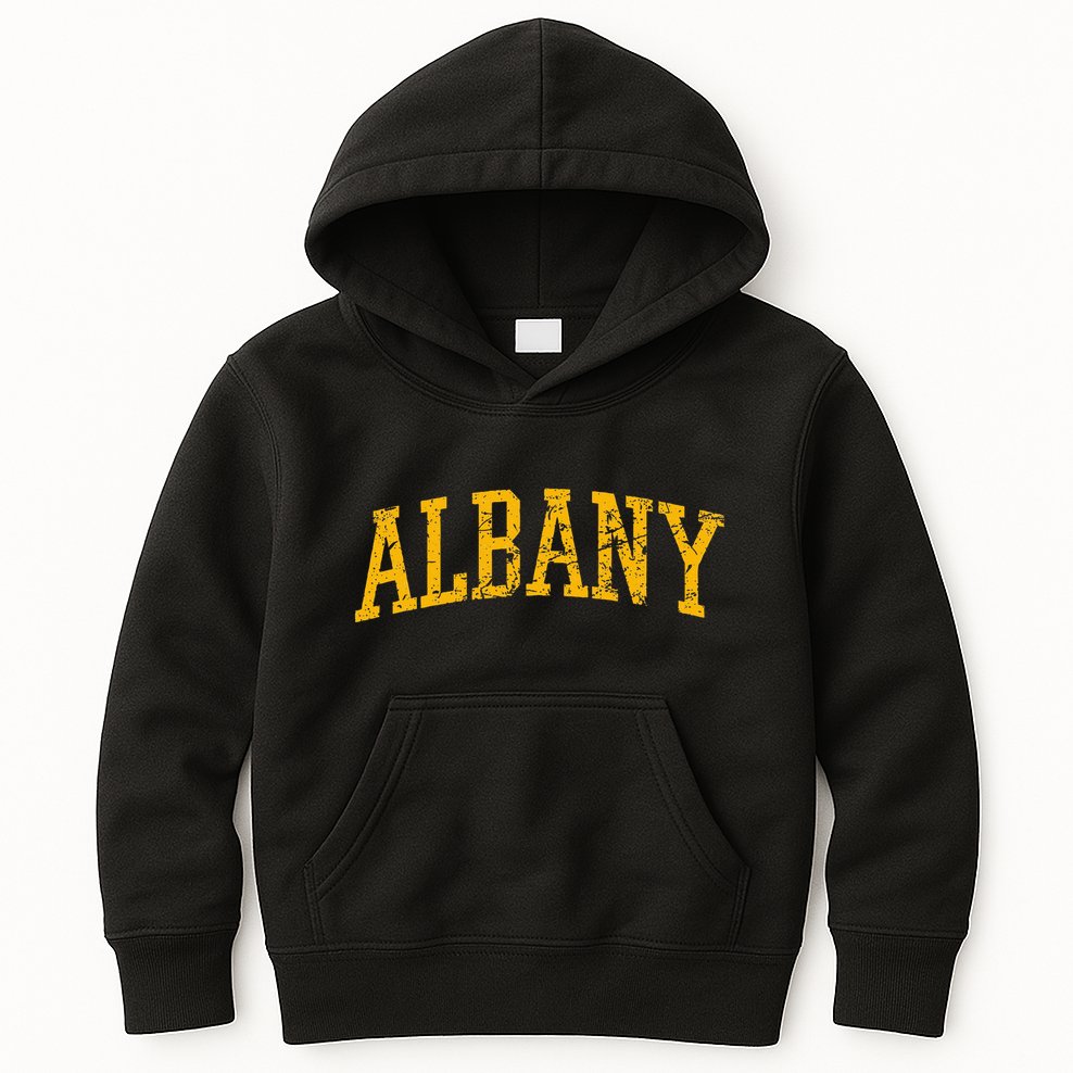 Albany Ny Throwback Kids Hoodie