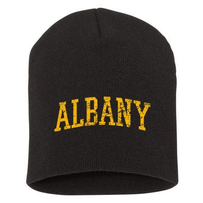 Albany Ny Throwback Short Acrylic Beanie