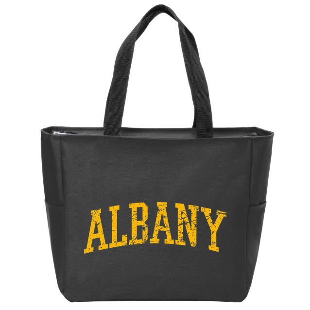 Albany Ny Throwback Zip Tote Bag