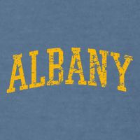 Albany Ny Throwback Garment-Dyed Sweatshirt
