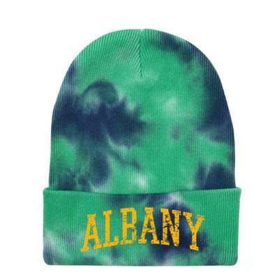 Albany Ny Throwback Tie Dye 12in Knit Beanie