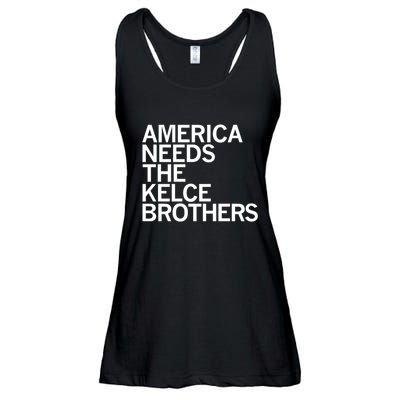 America Needs The Kelce Brothers Ladies Essential Flowy Tank