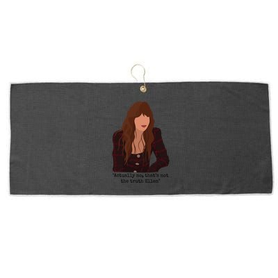 Actually No That’S Not The Truth Ellen Large Microfiber Waffle Golf Towel