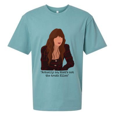 Actually No That’S Not The Truth Ellen Sueded Cloud Jersey T-Shirt